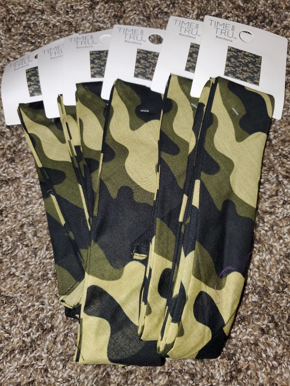 6 Camoflauge Bandanas